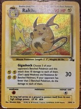 Raichu 14/62 Fossil Holo Rare MP-LP on eBay