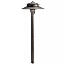 Kichler Low Voltage 8.5 in Missionary Style Path Light -T3 Bulb, LED, 12V