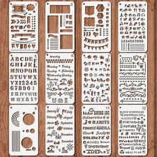Journal Stencils for Dotted Journals 12PCS Planner Accessories with Monthly