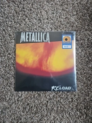 Metallica Re-Load Vinyl LP Walmart Flaming Fuel Limited Edition New Sealed
