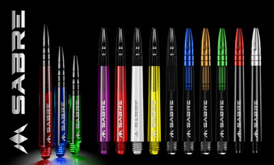 Mission Sabre Dartschäfte Alu Tops Polycarbonate Schaft Steeldarts und Softdarts