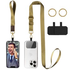 Cell Phone Lanyard,Crossbody Lanyards  Shoulder Neck Strap 3-warm Taupe