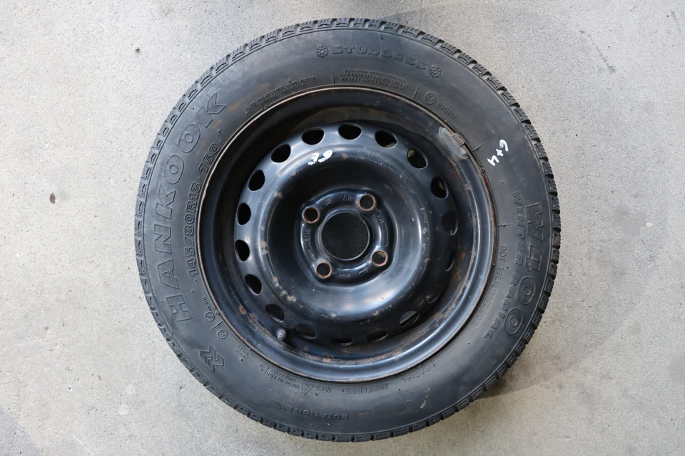 Audi A2 Lupo 6E Felgen 145/80 R13 75Q M+S Reifen Winterreifen 4-6mm - Bild 4 von 4