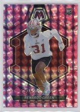 2024 Panini Mosaic Rookies Pink Camo Mosaic Prizm Renardo Green #358 1n2d