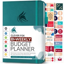 Clever Fox Bi Weekly Budget Planner – Undated Financial Organizer Book – Expe...