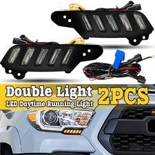 Led Daytime Running Light Sequential Turn Signal Fog For Toyota Tacoma 2016-2023