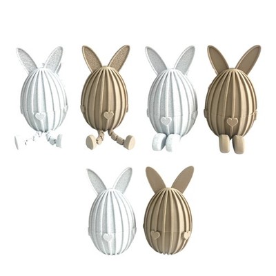 3D Printed Easter Eggs Shape Storage Box Gifts Packaging Box for Festival Event