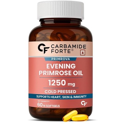 Carbamide Evening Primrose Oil Capsules 1250mg For Women Skin Health 60 Capsule