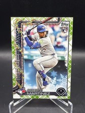 Orelvis Martinez 2025 Topps Holiday Green Holiday Plaid #H17 Rookie