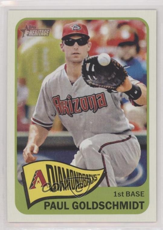 2014 Topps Heritage Action Variation SP Paul Goldschmidt #463 s7f