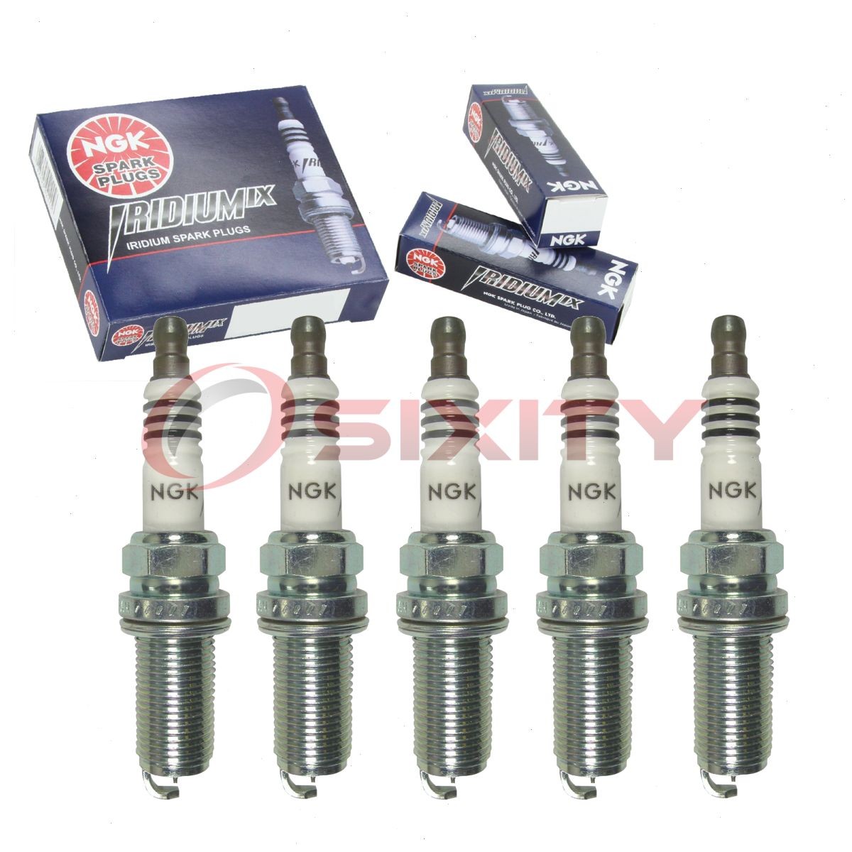 5 pcs NGK Iridium IX Spark Plugs for 2005-2011 Volvo V50 2.4L L5 2.5L - ht