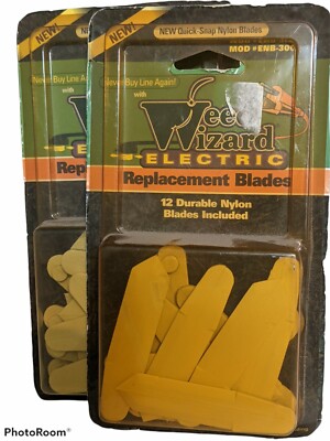 12 Weed Wizard Replacement Trimmer / Cutter Blades Nylon ENB-300 Lot Of Two NOS