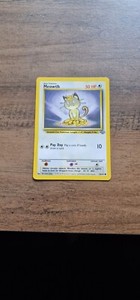 Meowth 56/64 - Vintage Pokemon TCG Card - Jungle 1999 WOTC - Near Mint