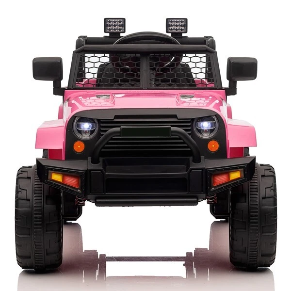 LEADZM Dual Drive 12V 4.5A.h with 2.4G Remote Control Jeep Pink LEADZM Dual Drive 12V 4.5A.h with 2.4G Remote Control Jeep Pink