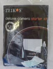 Zeikos Deluxe Camera Starter Kit ZE-SG26K NIP 12-in-1 Kit Mini Tabletop Tripod 