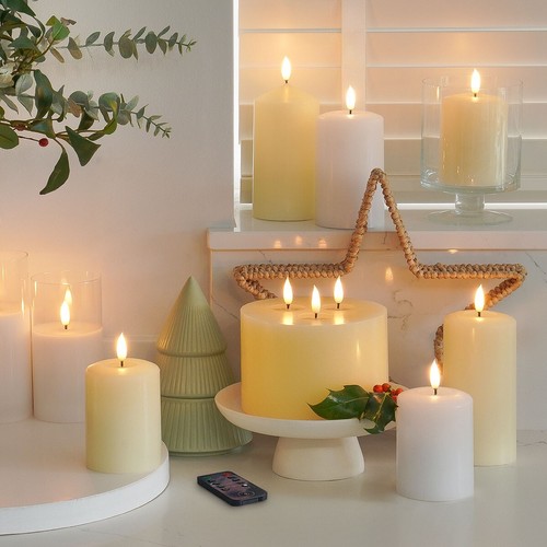 EMBER™ LED Candle Flameless Flickering Signature White Battery Powered 10cm - Picture 11 of 11