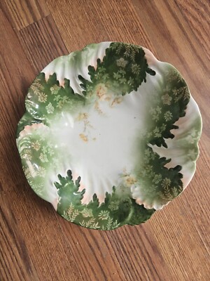 Vintage Weimar Germany Floral Scalloped Bowl