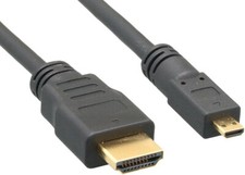 5ft High Speed Micro HDMI Cable Male Converter 4K GoPro HERO 9 8 7 6 5 4 Black