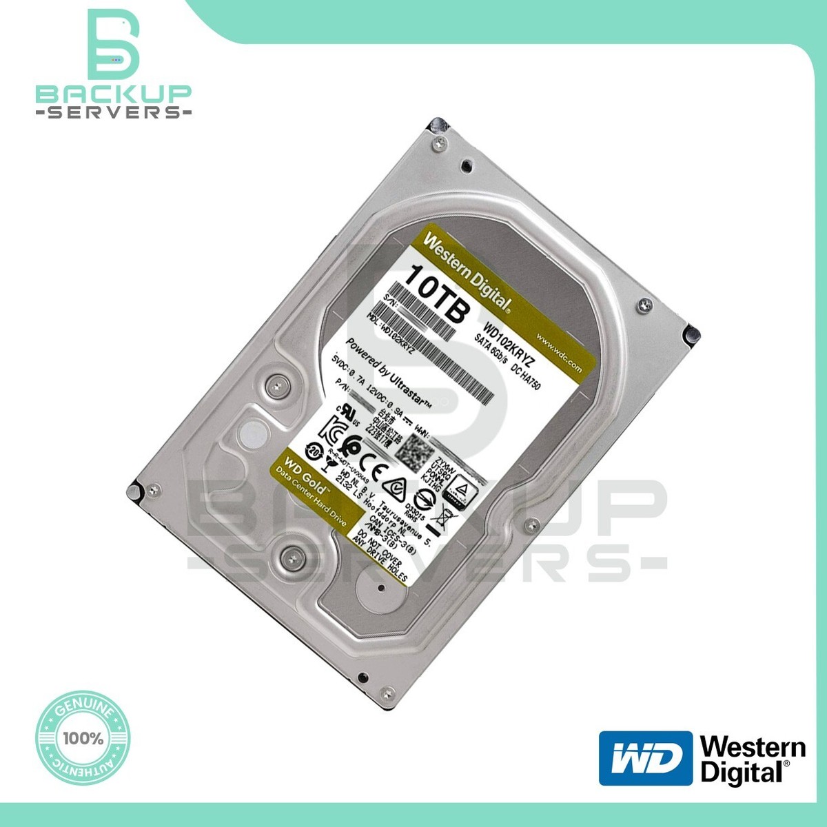 WD102KRYZ Western Digital Gold 10TB 6Gbps SATA 7.2K 3.5