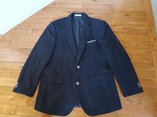 Tuta/blazer uomo tweed vintage lana monopetto nero giacca sportiva piccola