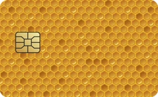 Honey Comb | Credit Card Cover | Credit Card Skin | Credit Card Sticker