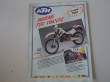 advertising Pubblicità 1987 MOTO KTM GS 250