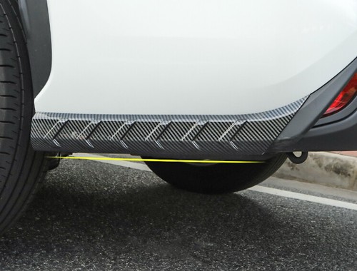 For Toyota Highlander 2020-2022 Carbon Fiber ABS Rear Bumper Side Skirt Trim - Picture 3 of 7