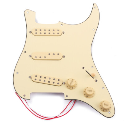 Loaded Pickguard Alnico V Pickups with 500k Pots 0.047uf Capacitor for Strat ST