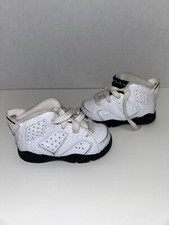 Nike Jordan VI 6 Retro White/Black-Alligator TD Toddler Size 5c 384667 110 v3