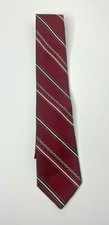 Ketch Tie Burgundy/white 58" Used