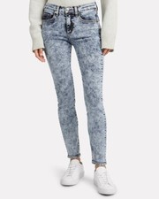  248 VERONICA BEARD Brooke acid wash women's skinny mid rise jeans sz 2 26 x 28