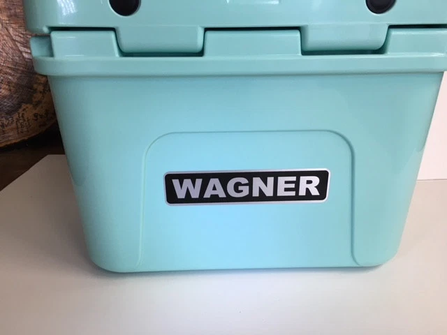 Etiqueta de nombre personalizada en TU enfriador Yeti negro y cepillo cromo accesorio de vinilo Foto 2 de 4