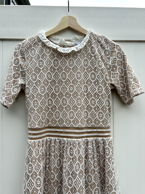 Baltic Born Windsor Lace Midi Dress | Ivory S