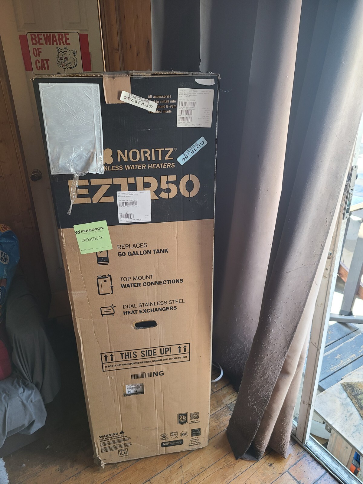 Noritz EZ98-DV-NG Natural Gas Tankless Water Heater 180K BTU - Direct Vent  817000013585 | eBay