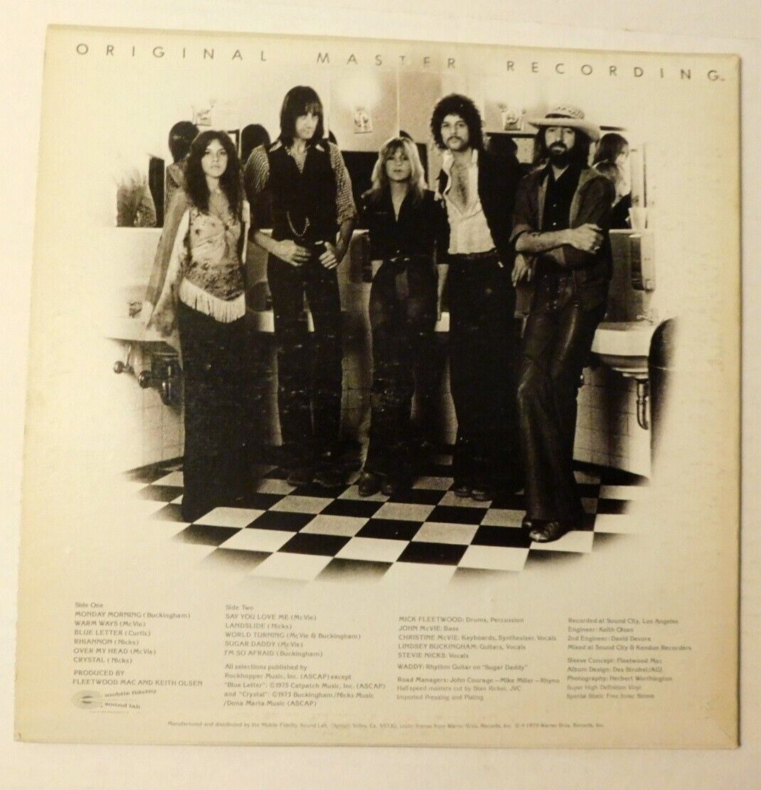 1975 Original Master Recording LP Fleetwood Mac Warner Bros. Records MFSL 1012 eBay