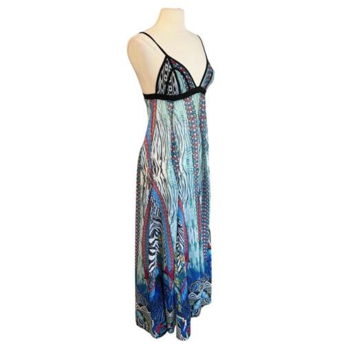 AQUA BLU Multicolor Bralette Maxi Cover Up Swim Dress Size Small