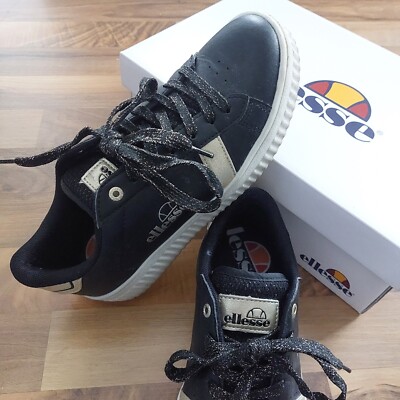 Top Sneakers von ELESSE, Gr. 37, Damen, schwarz gold in OVP!! Look  