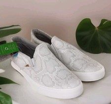 LAMO PIPER EXOTIC WHITE SNAKESKIN PRINT SLIP-...
