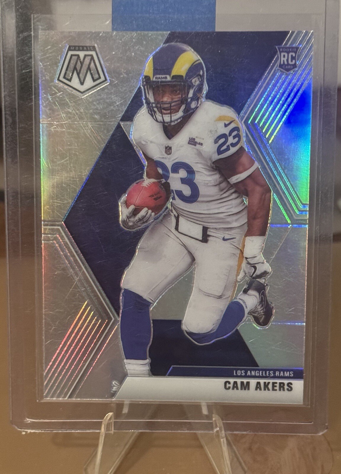 2020 Panini Mosaic - Rookies Silver Prizm #221 Cam Akers (RC)