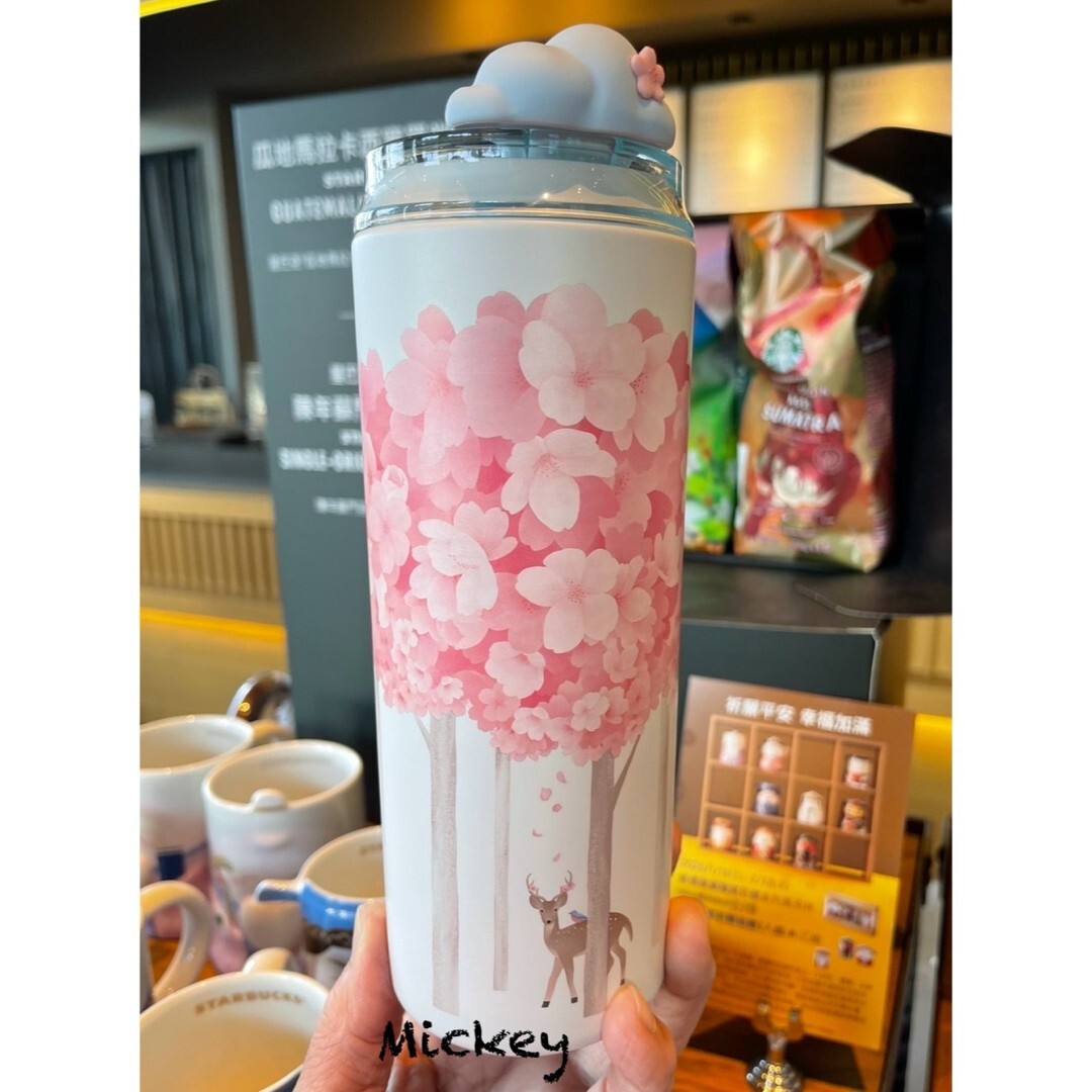 STARBUCKS Taiwan 2025 SAKURA Cherry Blossom Stainless Steel