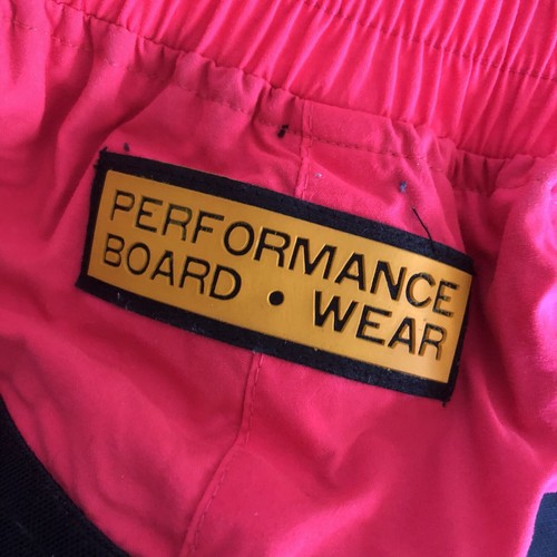 Vtg Ocean Pacific OP Youth Tech Board Pants size Medium Y2K Performance Neon - Picture 7 of 12