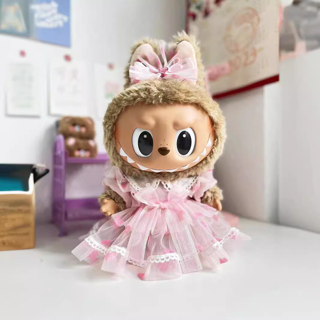 POP MART 38CM The Monsters Labubu Plush Doll Fairy Pink Love POP MART 38CM The Monsters Labubu Plush Doll Fairy Pink Love