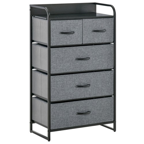5-Drawer Dresser Tower Chest of Drawers Organizer for Bedroom Closet Entryway - Picture 10 of 11