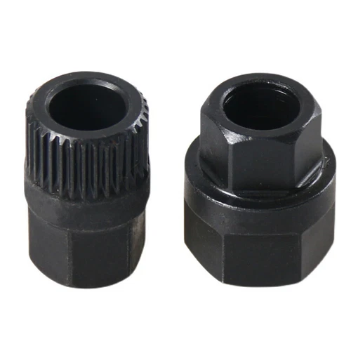 2PCS Pulley Removal Tool 33 Spline Hexagon Alternator Clutch Free Wheel For Car