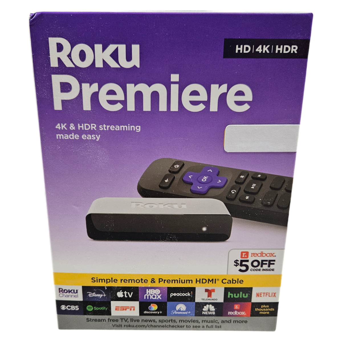 Roku Premiere - 4k Hd Streaming Media Player, Wi-fi, Hdmi | Black Remote, 2-year Warranty, 100ft Control Distance At Best Price In New Delhi | Osha - Foto 7