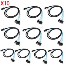 X10 Mini SAS SFF-8087 36Pin Male to 4 SATA 7-Pin Reverse Splitter Adapter Cable