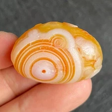 Natural Sardonyx Agate Alxa Gobi Eye Energy Quartz Crystal Chakra Reiki Healing