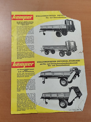 Kemper stalldungstreuer Traktor Prospekt tractor brochure 44