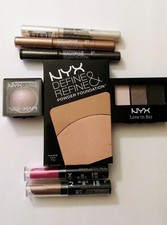 Nyx Make up lot - Eyeshadows, Blush, Lipsticks, Face Powder - 8 pieces
