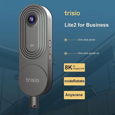 Trisio Lite 2 360° Camera 8K 32MP HD VR Images Capture 360 Panoramic 200 minutes